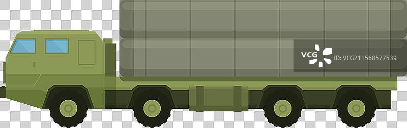 运输导弹的军用卡车图片素材