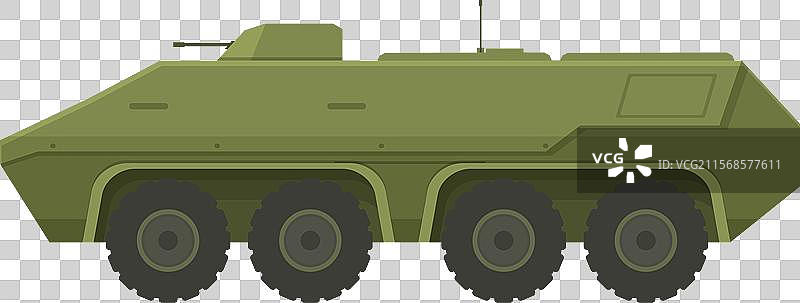 绿色军事装甲运兵车图片素材