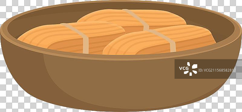 碗里装着三只新鲜的玉米饼，包裹着图片素材