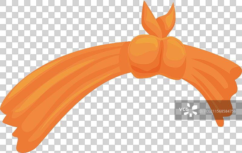 支持重要事业的橙色头巾图片素材