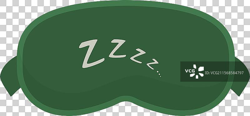 绿色睡眠面罩，助您获得安 restful 的睡眠图片素材