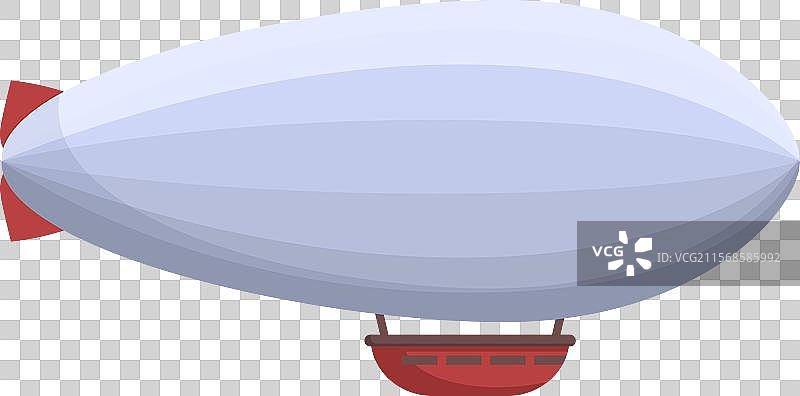 大型飞艇在天空中漂浮图片素材