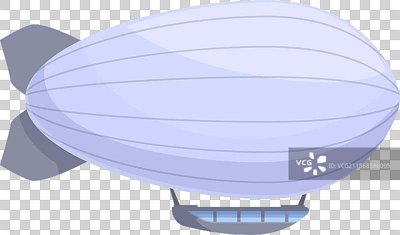 大型飞艇在多云的天空中飞行图片素材