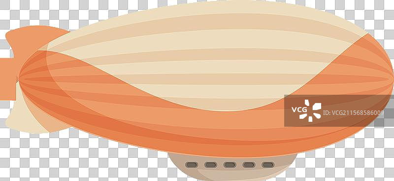 橙色和米色的飞艇在空中飞行图片素材
