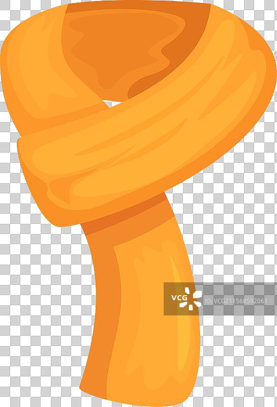 黄色冬季围巾折叠在一起，保护你的脖子图片素材