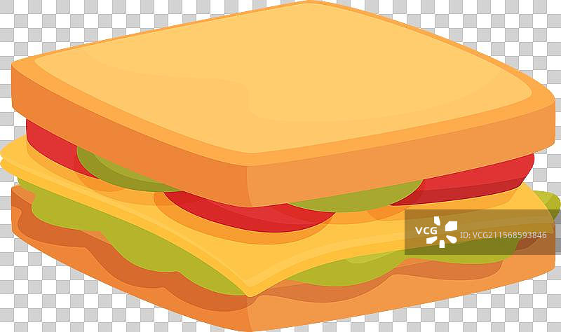 美味的吐司面包三明治配奶酪图片素材