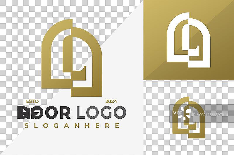 字母L门牌单字母标志设计符号图标图片素材