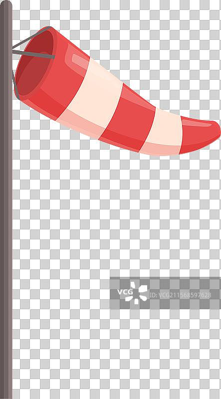 红白相间的风筝在风中鼓起图片素材