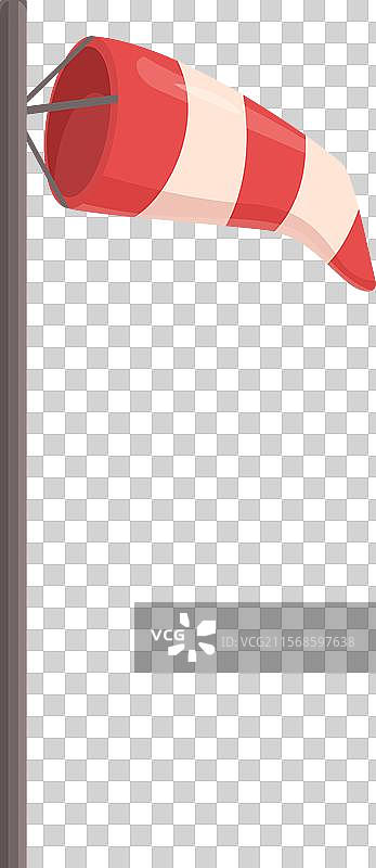 红白相间的风筝在风中飘动图片素材