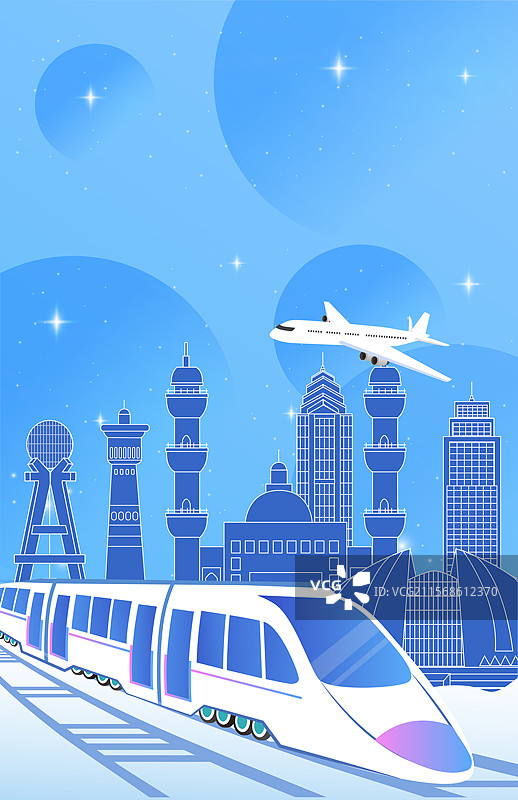 新疆旅游假期休假出行国内游高铁出行春运高速列车图片素材