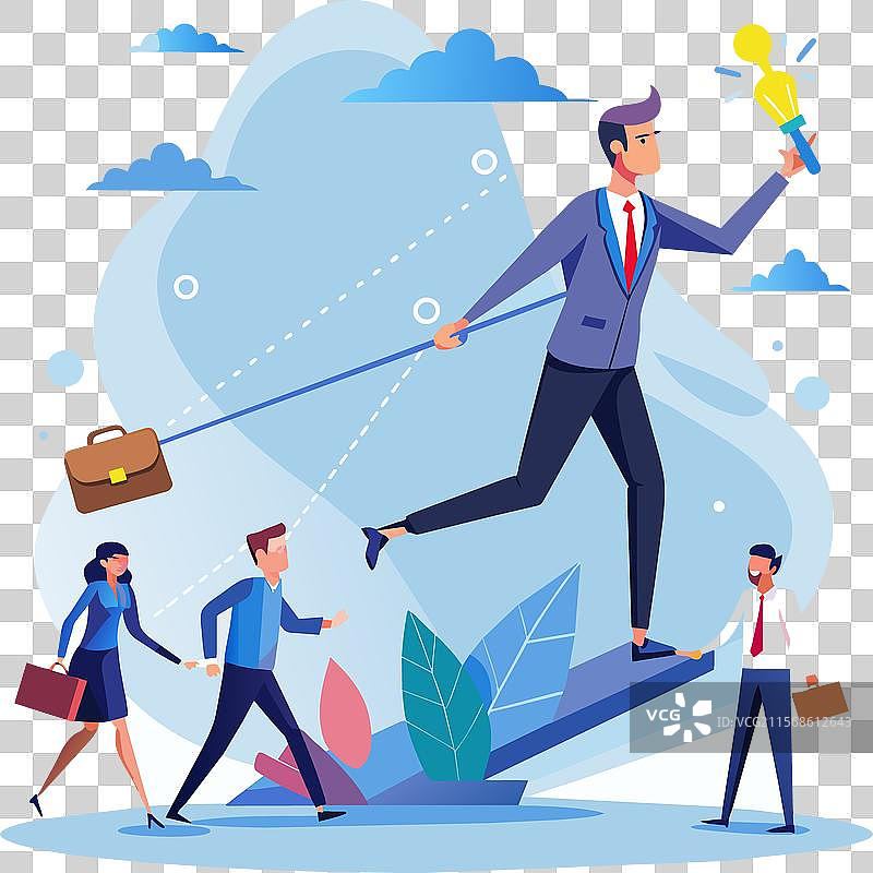 外包雇佣外部工作人员执行任务图片素材