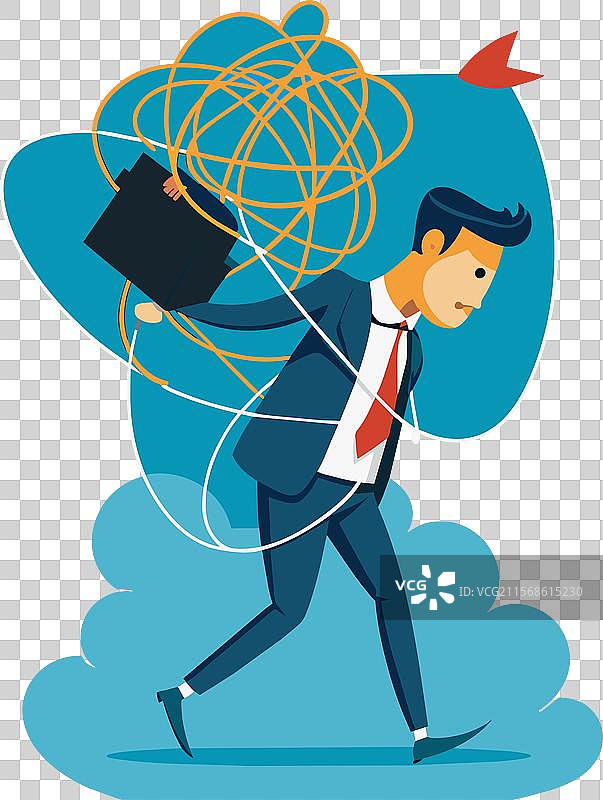 工作带来的压力、负担和焦虑图片素材