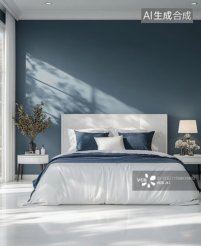 【AI数字艺术】现代卧室设计图片素材