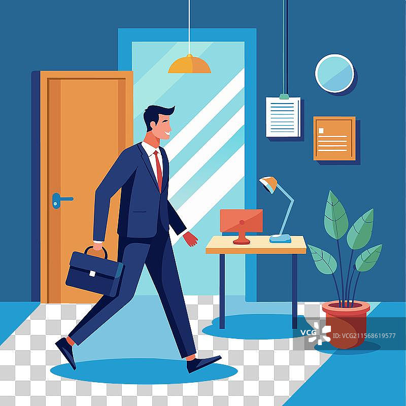 开始新工作，迎接新员工入职或开启职业生涯图片素材