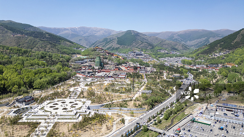 山西省忻州市五台山风景区图片素材