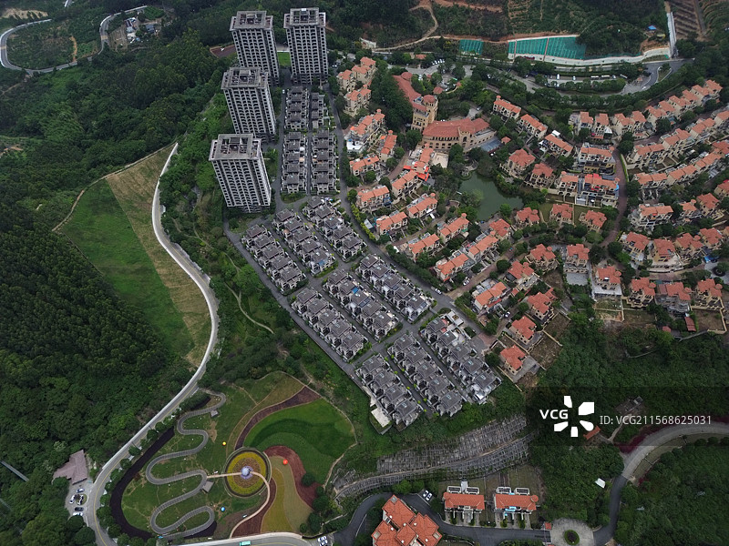 航拍漳州长泰十里蓝山图片素材