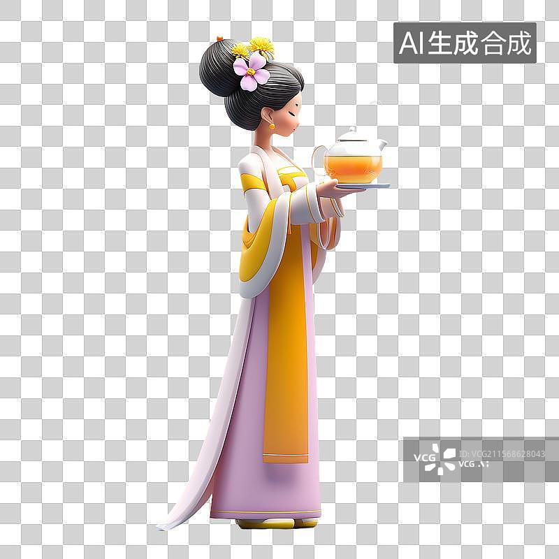 【AI数字艺术】3D卡通角色元素图片素材