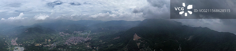 航拍漳州长泰十里蓝山+古山重景区图片素材
