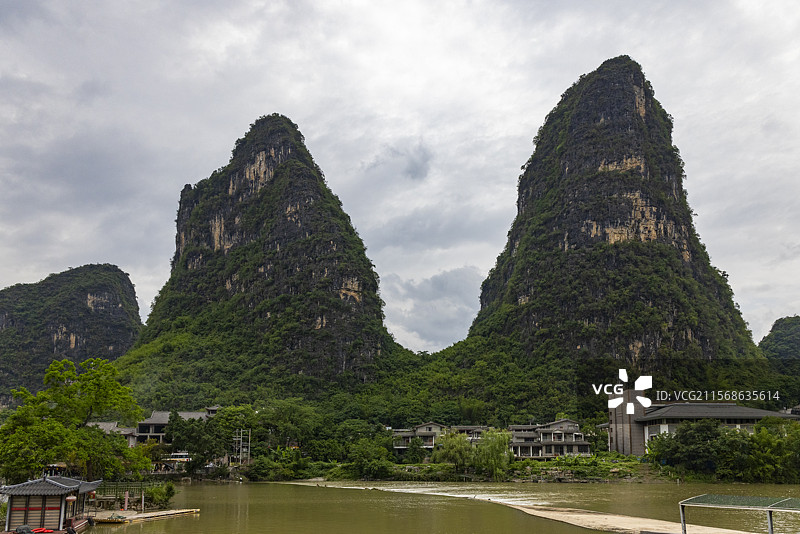 广西桂林市阳朔县遇龙河景区摄影图片图片素材