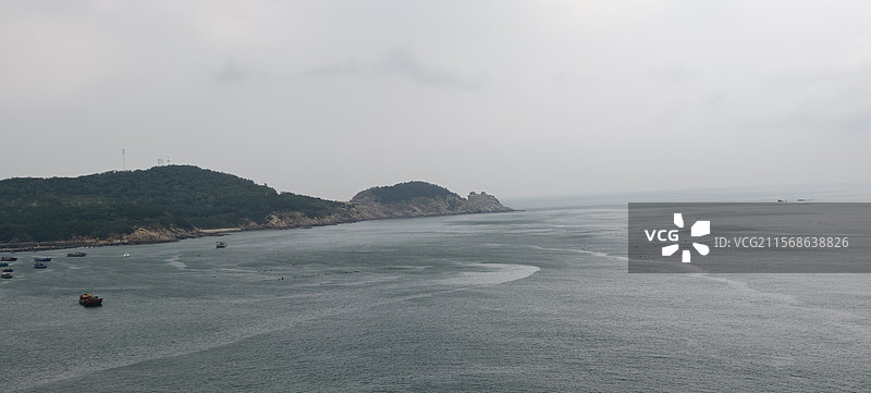 威海海岸线风景，猫头山图片素材