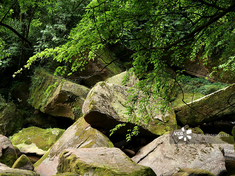 成都邛崃市天台山风景区山水图片素材