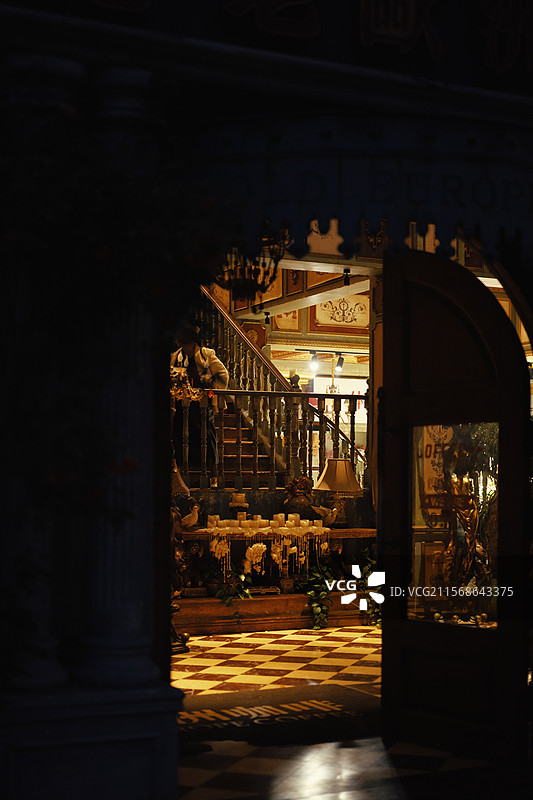 长沙后湖文化创意园的夜晚生活图片素材