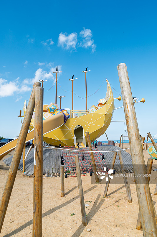 山东威海日落湾风光图片素材