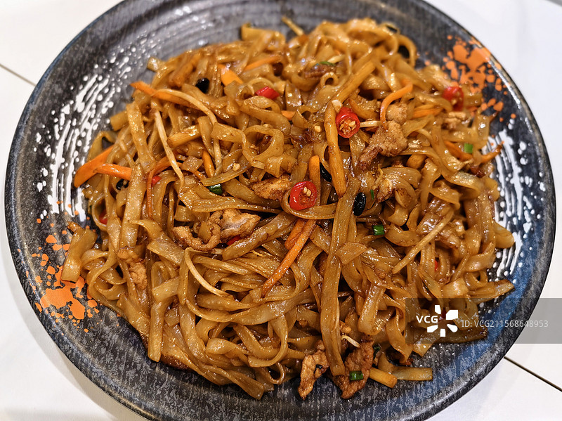 南宁美食老友炒粉图片素材