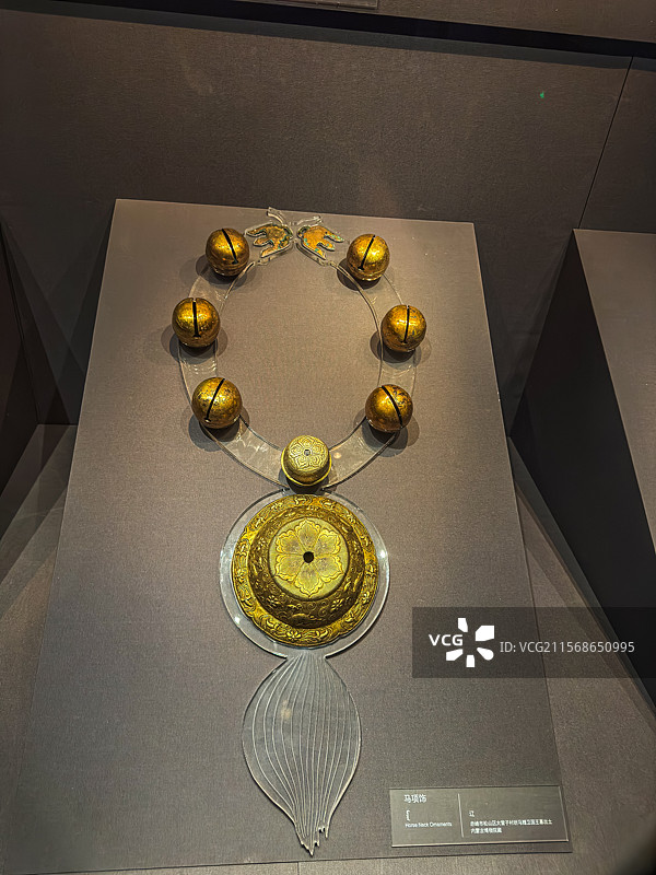 辽代 马胸饰 驸马赠卫国王墓出土 内蒙古博物院图片素材