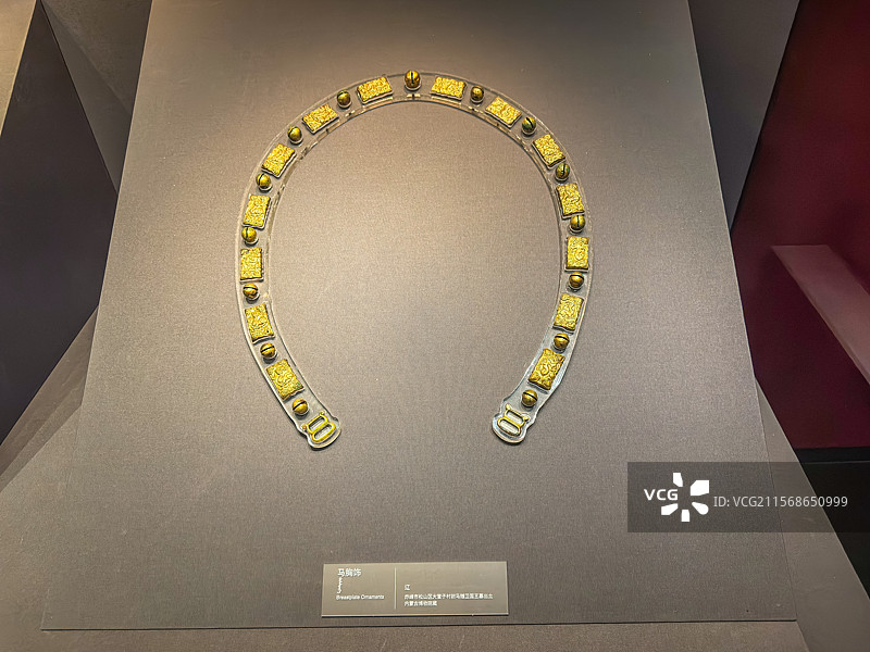 辽代 马胸饰 驸马赠卫国王墓出土 内蒙古博物院图片素材