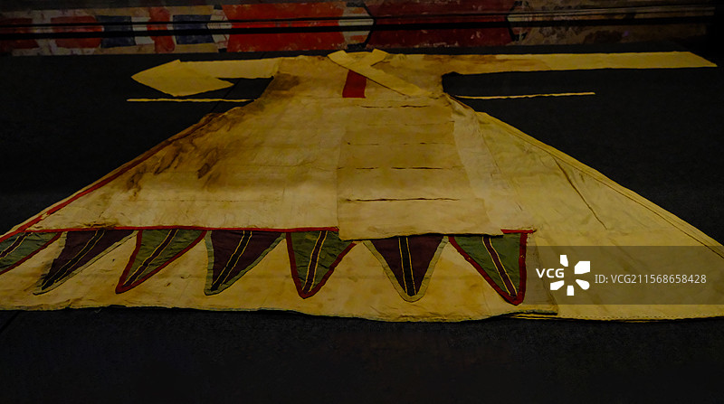 中国新疆博物馆馆藏文物精品，新疆出土的秦汉时期文物，吐鲁番市阿斯塔那古墓群出土，图片素材