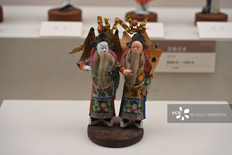 无锡惠山泥人 彩绘泥塑 传统手工艺 非遗 戏曲人物 民俗文化 大阿福 无锡特产图片素材