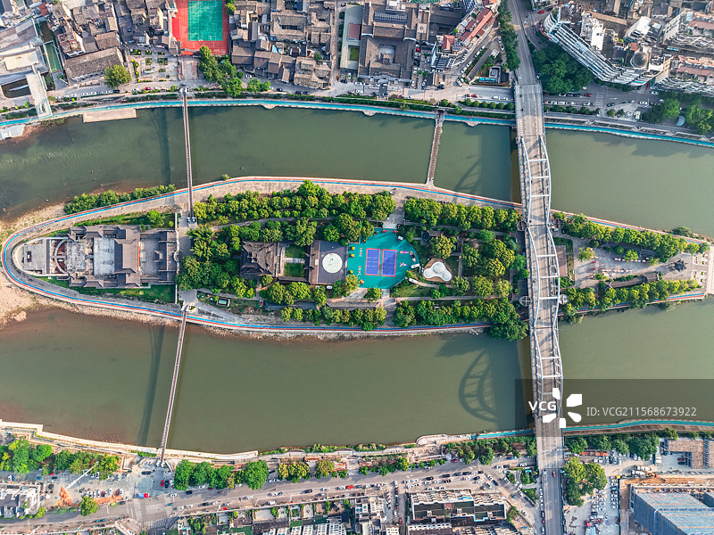 航拍浙江丽水市龙泉市图片素材