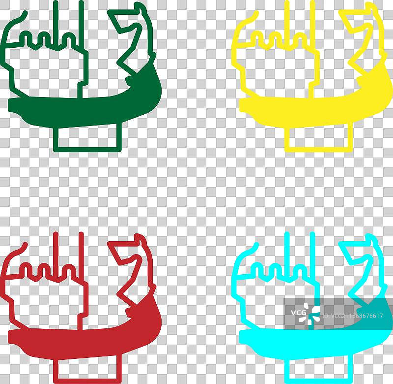 基辅创始人的波普艺术纪念碑图片素材