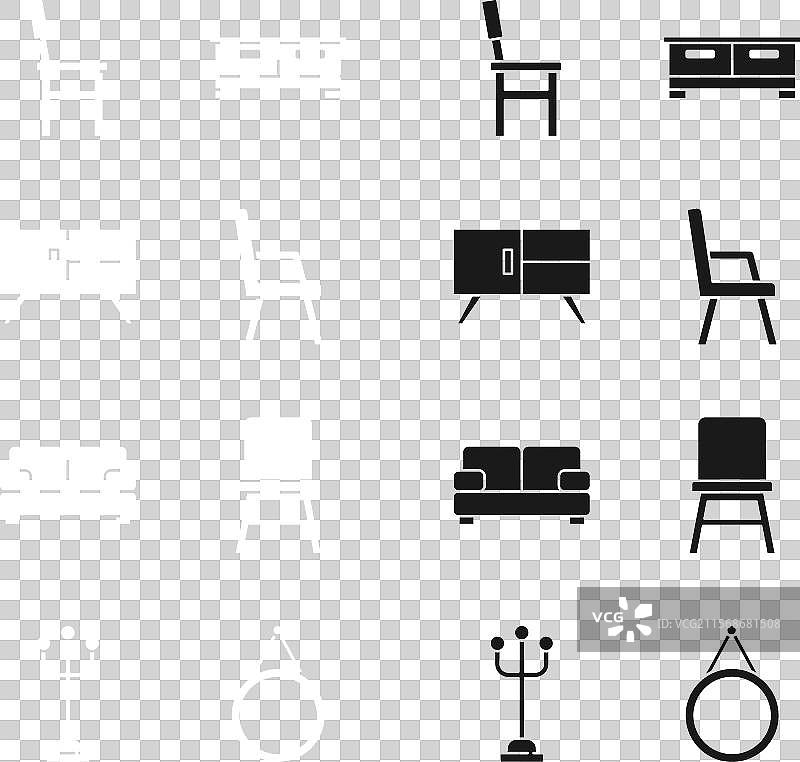 沙发椅、抽屉柜、椅子、沙发、镜子图片素材