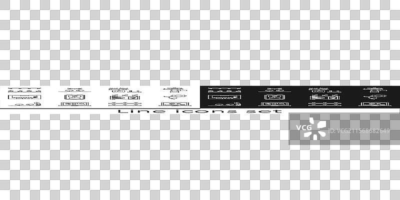 智能农场花卉的线条设置笔记本电脑应用程序图片素材