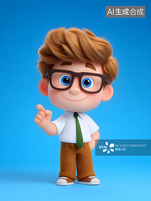 【AI数字艺术】教师节老师在讲话卡通插画图片素材