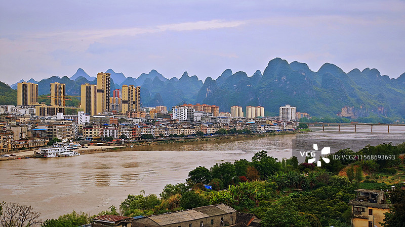 桂江风光（平乐）图片素材