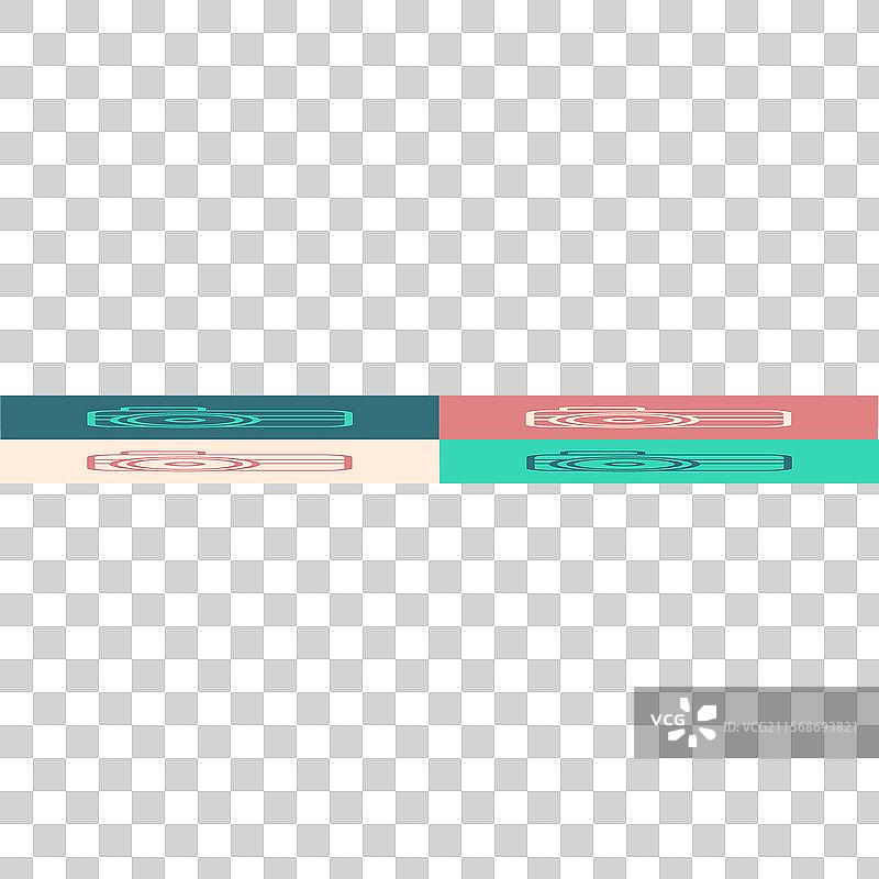 流行艺术风格的潜水员相机图标图片素材