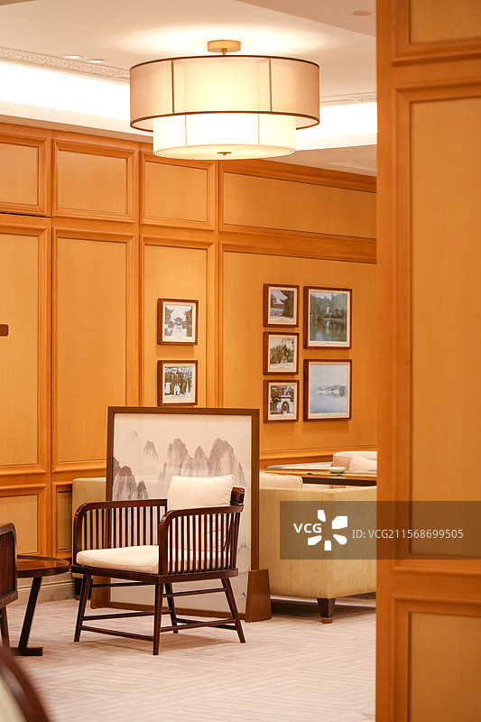 杭州 西湖国宾馆 宴会厅 室内 新中式 装修风格图片素材