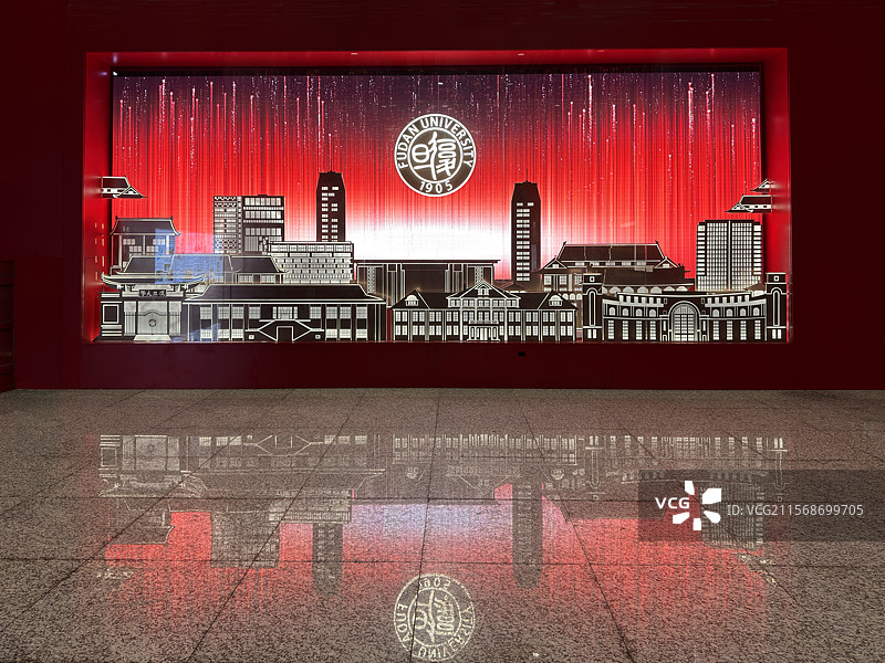 地铁18号线复旦大学站1号口--复旦大学特色装饰图片素材