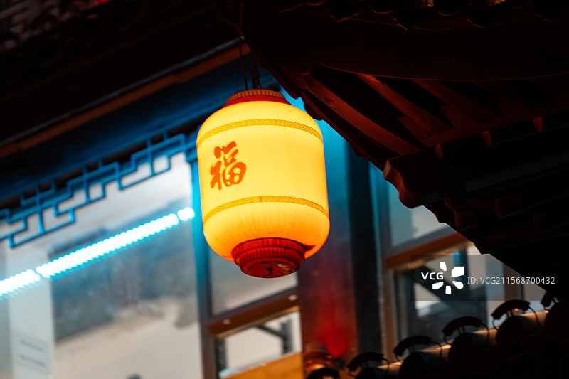南京，夜游秦淮河图片素材