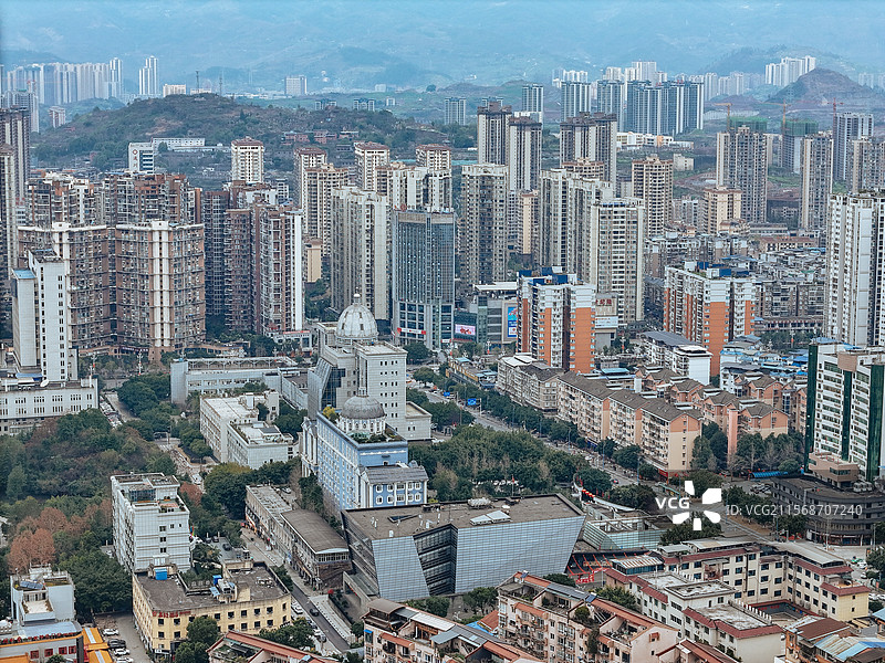 达州市 通川区 廖家湾 凤凰山 朝阳东路 城市图片素材