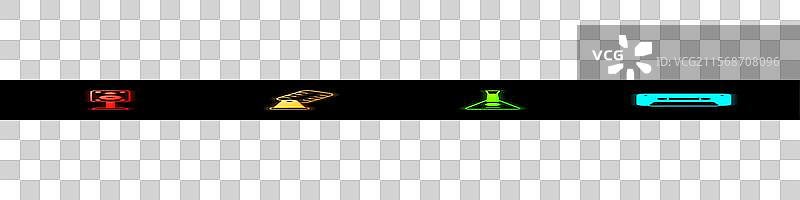 立体声扬声器、麦克风、巴拉莱卡和复古风格图片素材