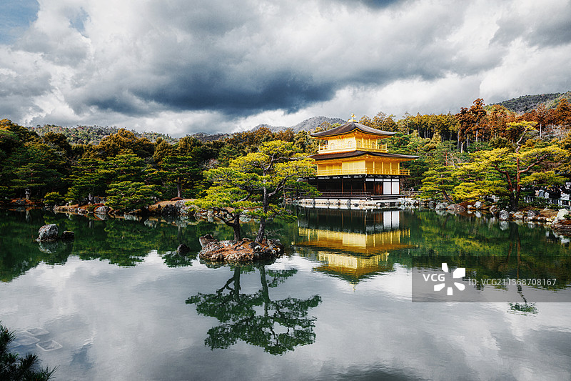 日本京都金阁寺图片素材