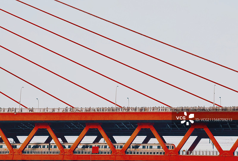 重庆千厮门大桥图片素材