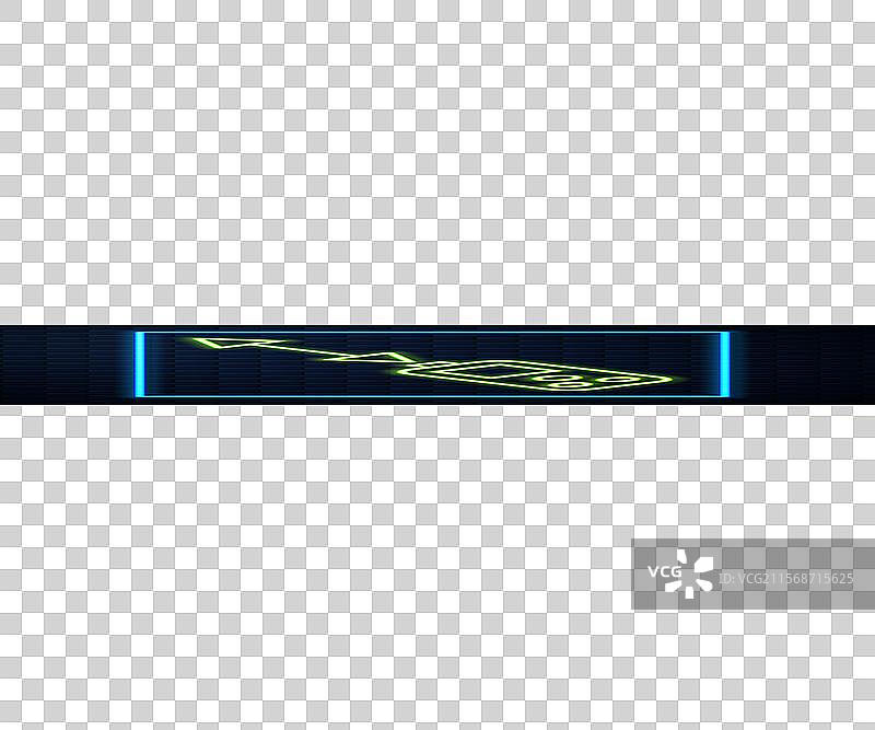 发光的霓虹线激光测距仪图标图片素材