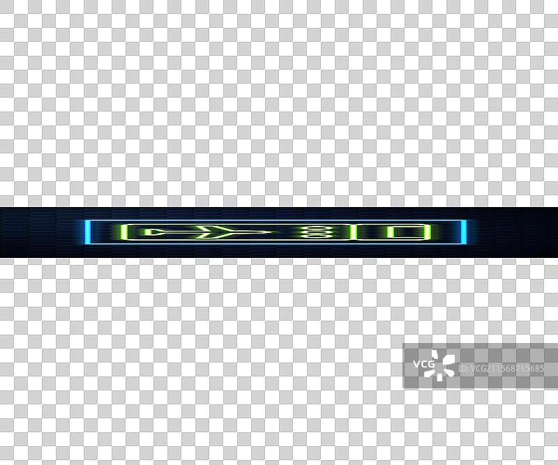 发光的霓虹线航空票图标，独立于背景图片素材