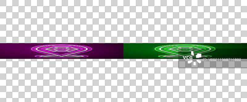 发光的霓虹线宝石图标孤立于背景上图片素材