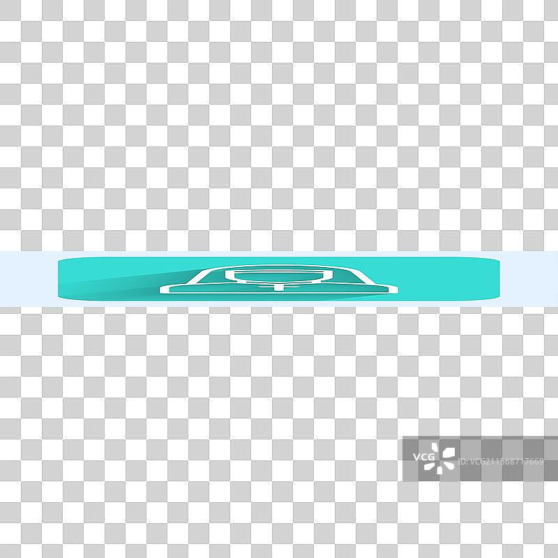 白色线条修女图标，带有长阴影图片素材